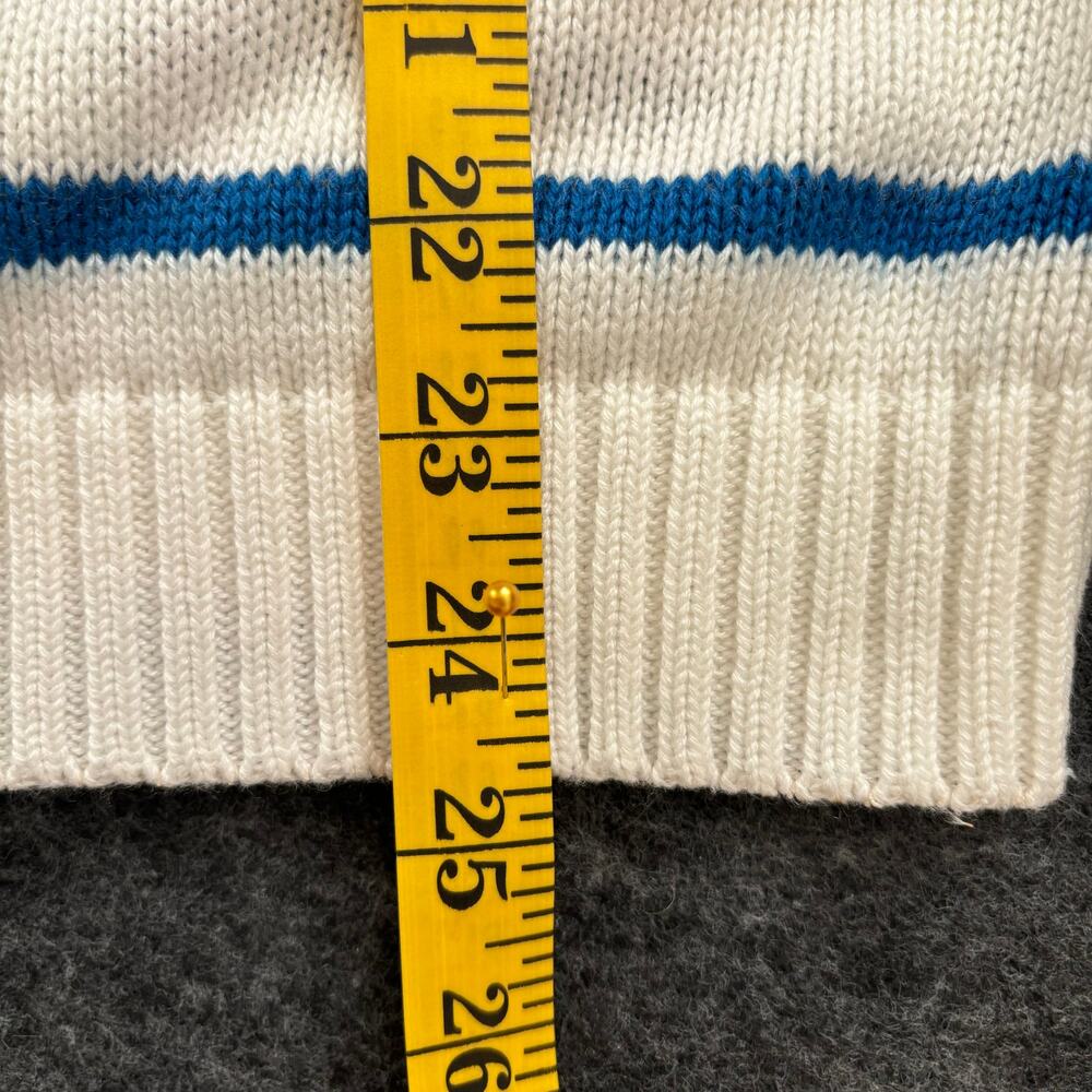 VINTAGE BEACH STYLE STRIPED COTTON SWEATER SIZE M/L - Picture 5 of 10